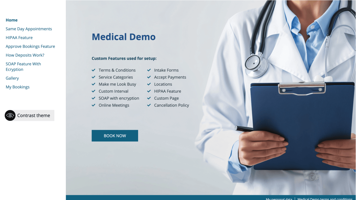 demo page image preview